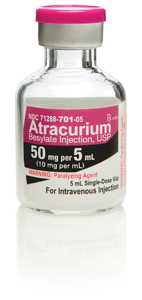 Atracurium Besylate Injection, USP 50 mg per 5 mL